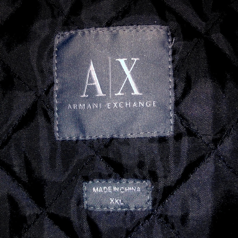Armani Exchange Hooded Jacket Mens Size XXL Very Warm